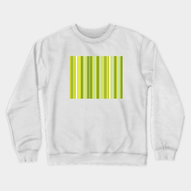 Green Stripes Crewneck Sweatshirt by StripePatterns